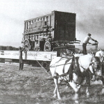 unloading  Ringling, Barnum and Bailey Circus