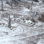 Grabill aerial of north caddo oil field