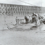 Caddo Lake tressel and ferry 1915