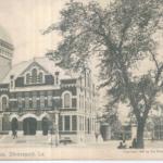old courthouse and confederate monument